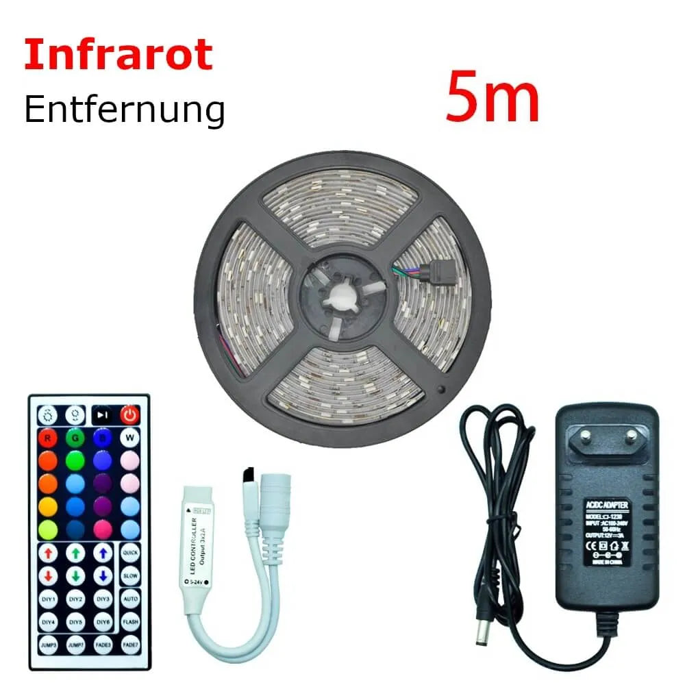  LED Streifen Lichter per Fernbedienung steuerbar