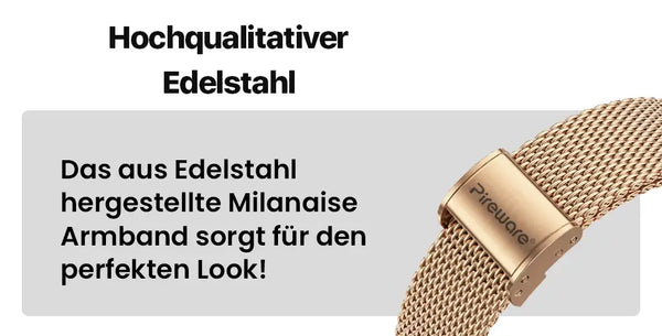 Hochqualitativer Edelstahl Milanaise Armband
