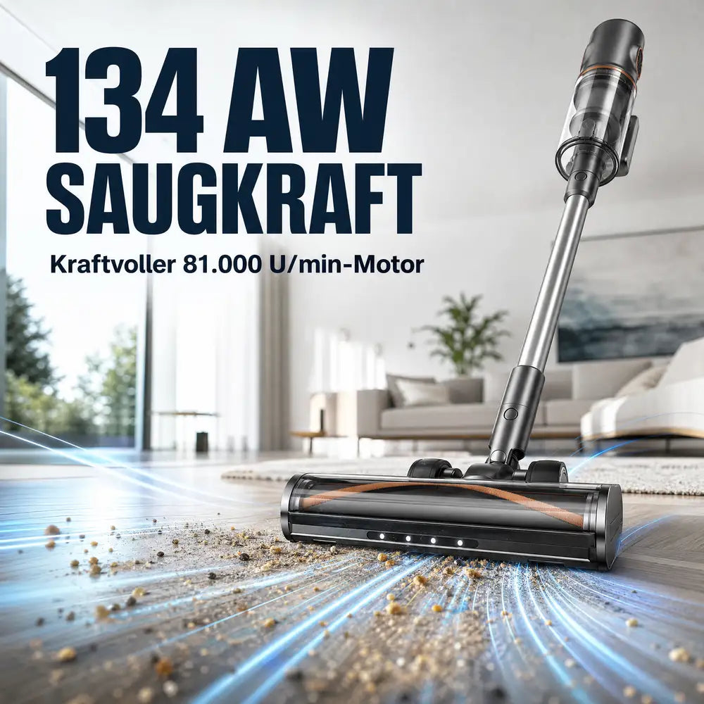 Pireware® Novax - Kabelloser Akku Staubsauger Beutellos