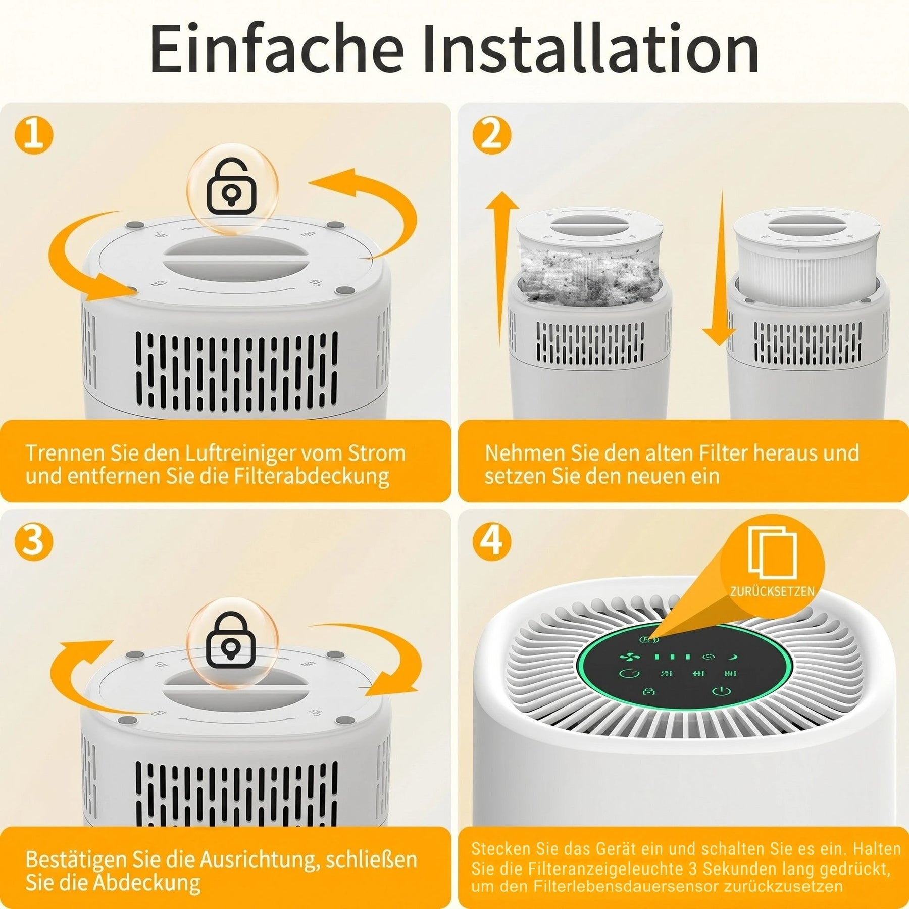 Extra Ersatz Hepa H13 Filter Pireware® AirClarity Sky Mini Luftreiniger zum Wechseln