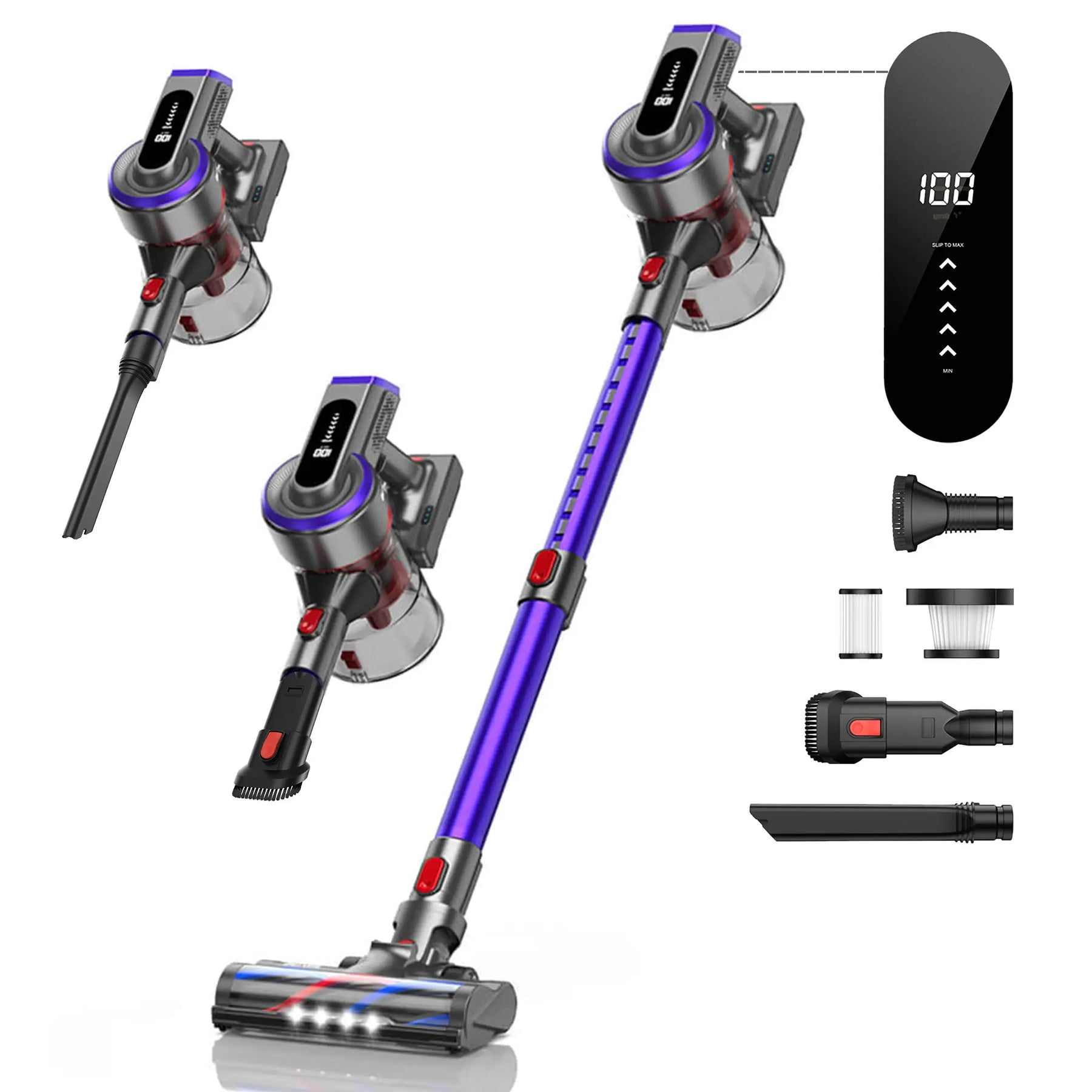 Pireware® Kabelloser Akku Staubsauger Beutellos