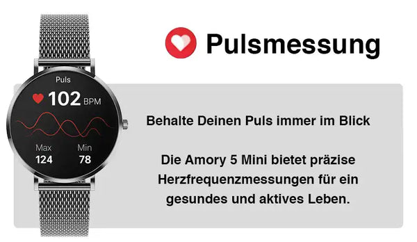 Pulsmessung der Pireware Amory 5 Mini