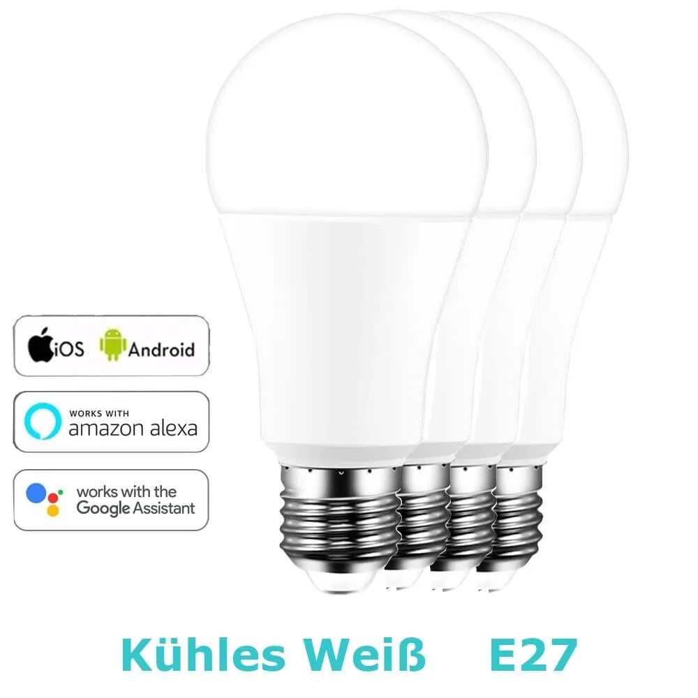 Smarte Glühbirne Kalt Weiss Alexa 4 Stueck