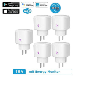 Smarte WLAN Steckdose Alexa Google Home 5 Stueck