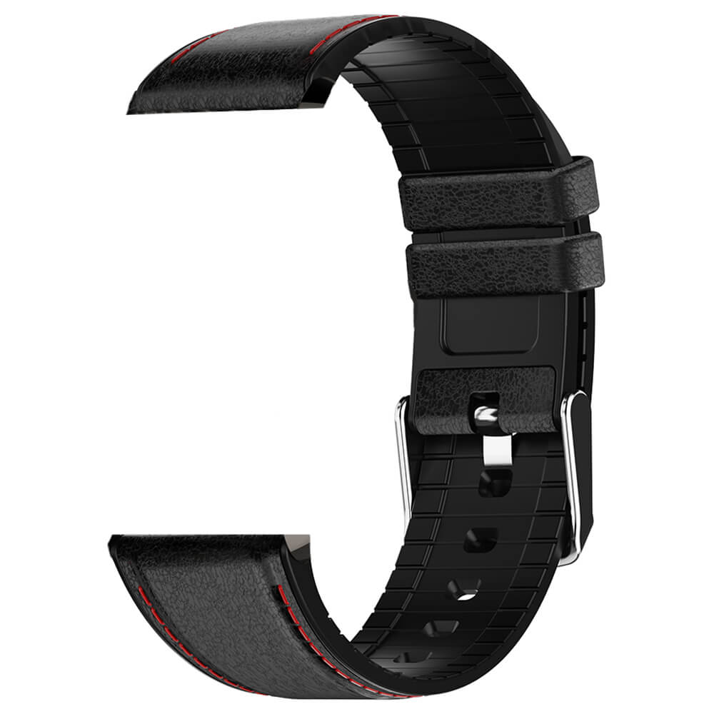 Smartwatch Ersatz Armband Schwarz Leder Pireware Precision 3 Pro