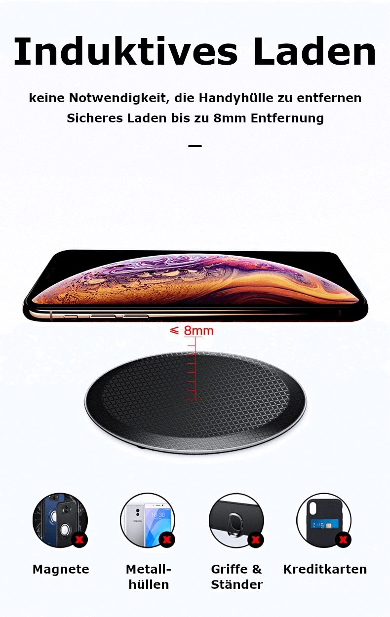 Induktive Schnell Ladestation »Qi Fast Wireless Charger 15W« Quick Cha