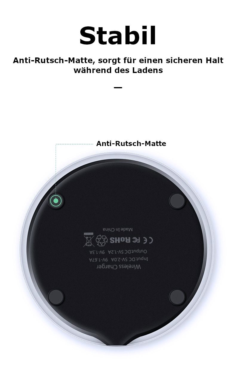 Induktive Schnell Ladestation »Qi Fast Wireless Charger 15W« Quick Charge  Lader