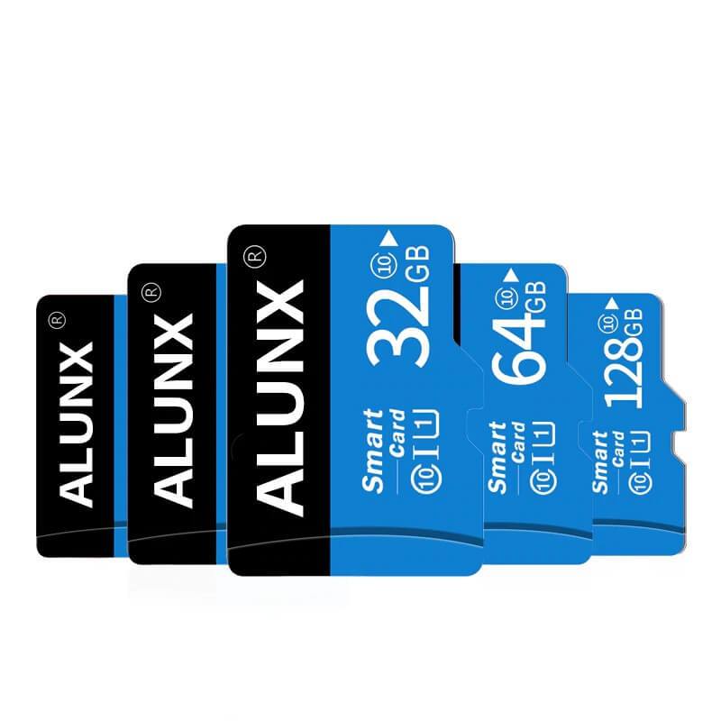 Micro SD Speicherkarte mit verschiedenen Speicherkapazitaeten von 8GB bis 256GB