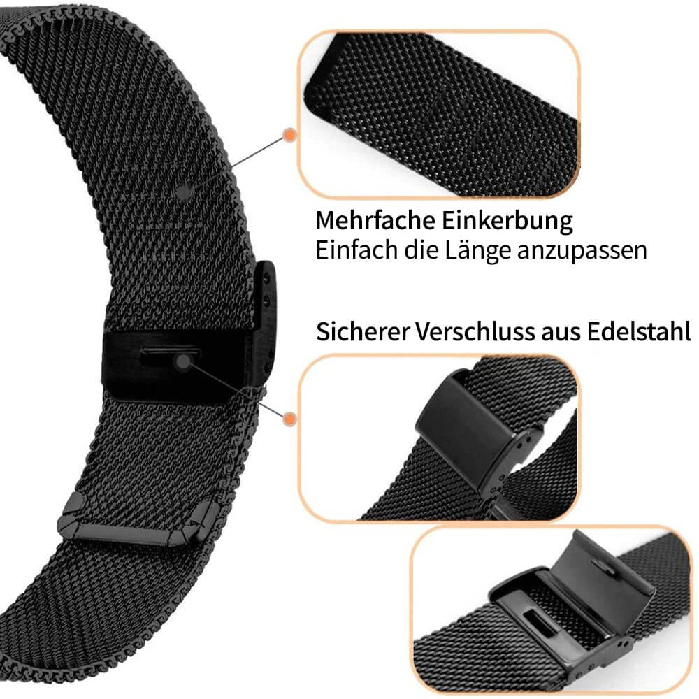 Smartwatch Ersatz Armband Mesh Einfach zu verschließen Inpulse Pacific 2