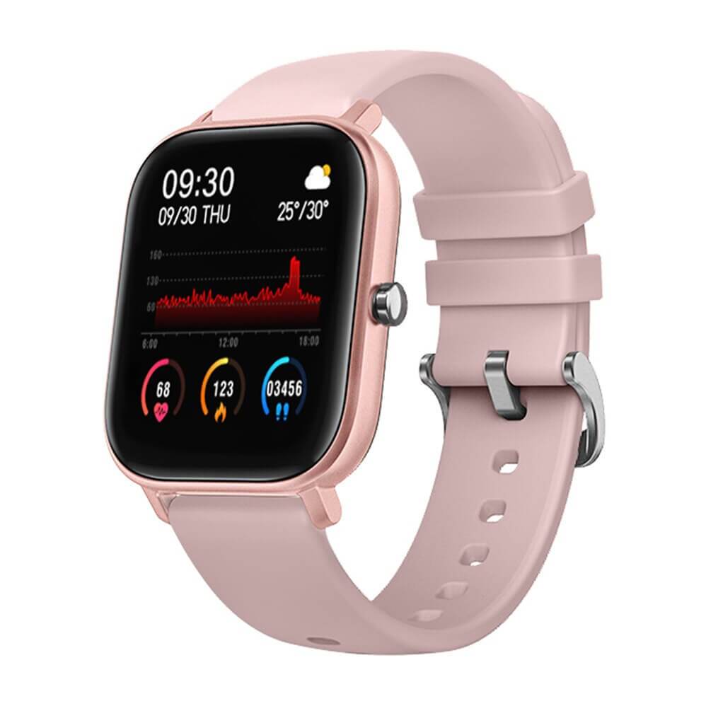 Smartwatch mit vielen Funktionen Rosepink Pink Rosa Silikon
