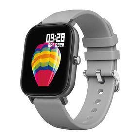 Smartwatch mit vielen Funktionen Spacegrey Grau Silikon