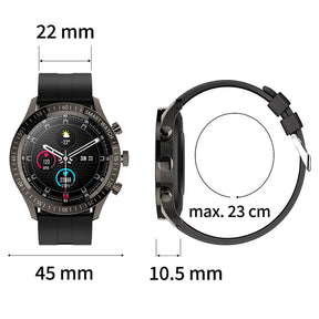Größe der Smartwatch 45 mm