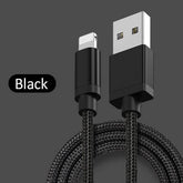 USB Ladekabel Lightning USB-C Micro-USB schwarz